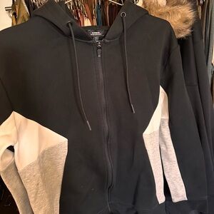 Express Jet Black Hoodie with Zipper